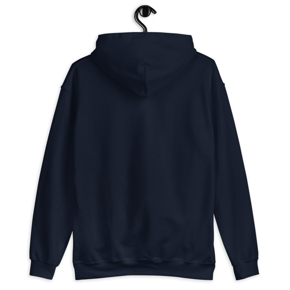 Navy Hoodie Back 2 - ILLTOCHILL Endometriosis awareness educational quote endo gift Unisex Hoodie.