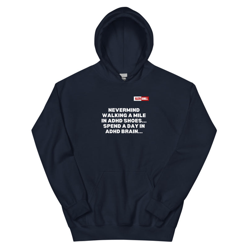 Navy Hoodie Front 1 - ILLTOCHILL Attention deficit hyperactivity disorder awareness, adhd educational gift Unisex Hoodie