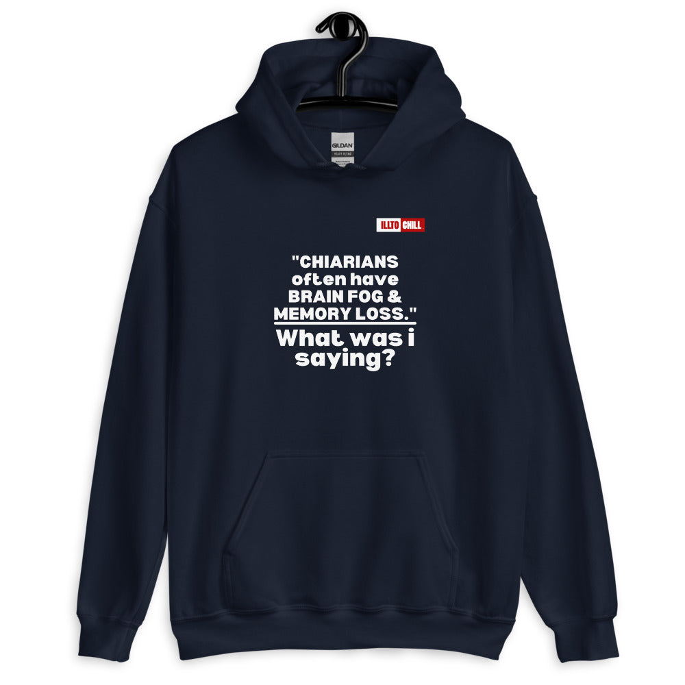 Navy Hoodie Front 2 - ILLTOCHILL CM Chiari Malformation Awareness, Chiarian funny Gift Unisex Hoodie.