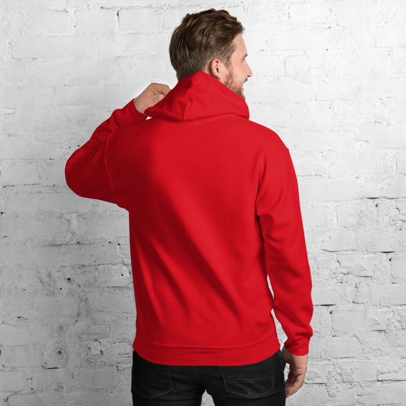 Red Hoodie Back 3 - ILLTOCHILL Endometriosis awareness educational quote endo gift Unisex Hoodie.