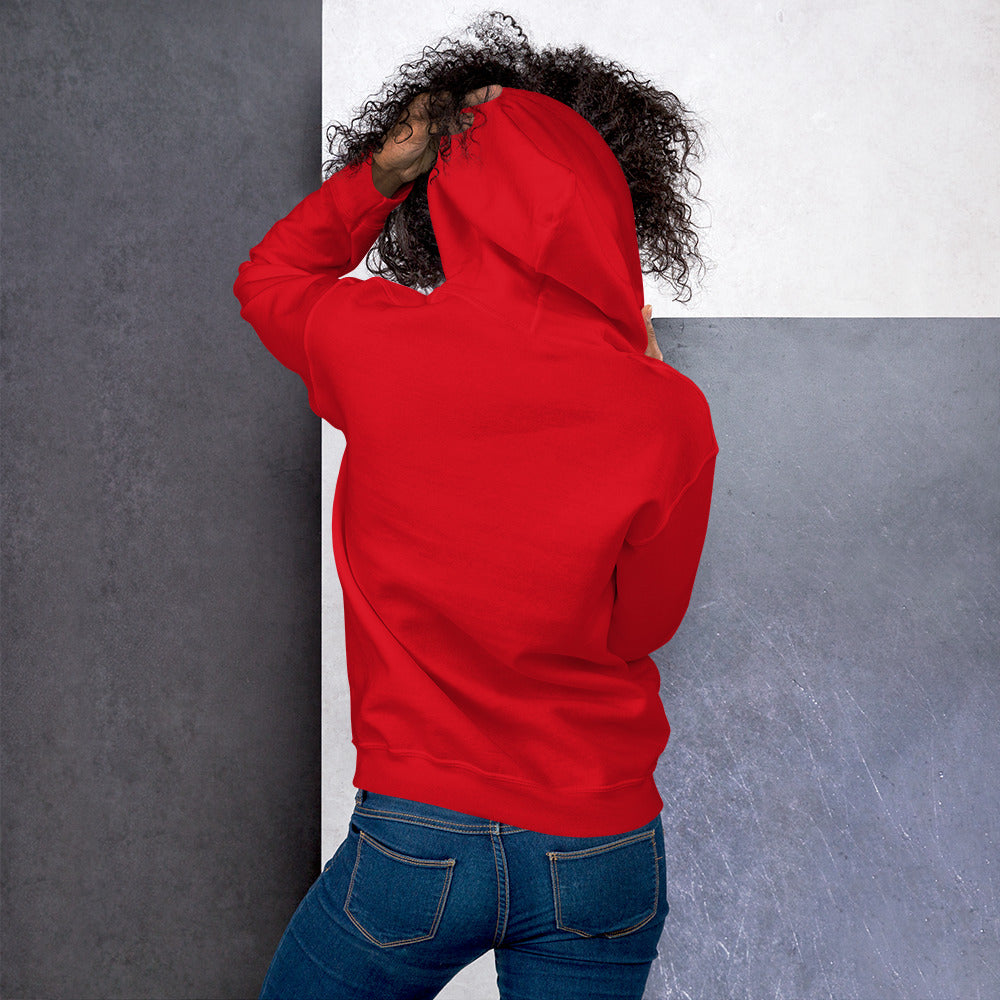 Red Hoodie Back 4 - ILLTOCHILL Endometriosis awareness educational quote endo gift Unisex Hoodie.