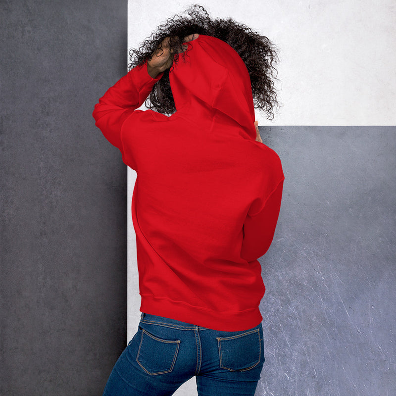 Red Hoodie Back 4 - ILLTOCHILL Endometriosis awareness educational quote endo gift Unisex Hoodie.