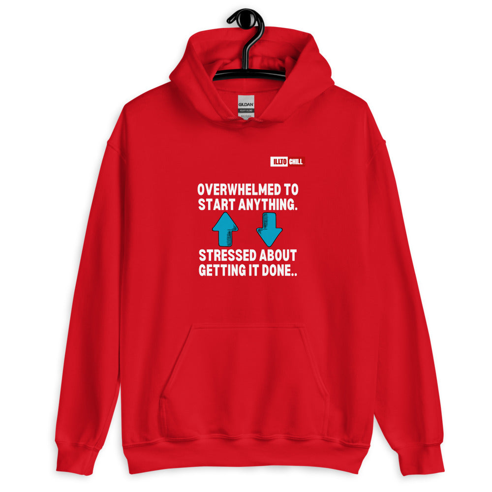 Red Hoodie Front 2 - ILLTOCHILL Attention deficit hyperactivity disorder awareness 'ADHD funny loop' gift Unisex Hoodie