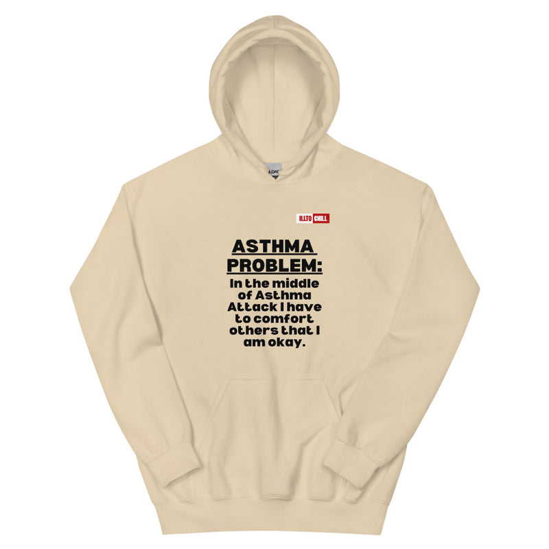 Sand Hoodie Front 1 - ILLTOCHILL Asthma awareness' Asthma problem' funny gift Unisex Hoodie