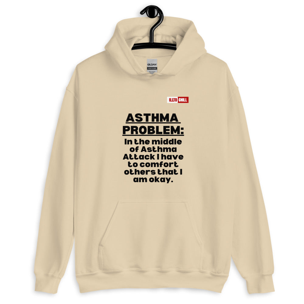 Sand Hoodie Front 2 - ILLTOCHILL Asthma awareness' Asthma problem' funny gift Unisex Hoodie