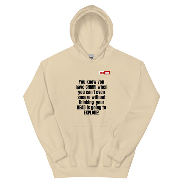 Sand Hoodie Front 1 - ILLTOCHILL CM Chiari Malformation struggles quote gift Unisex Hoodie.