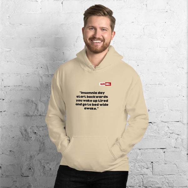 Sand Hoodie Front 3 - ILLTOCHILL Isomnia awareness funny insomnia sleep schedule gift Unisex Hoodie.