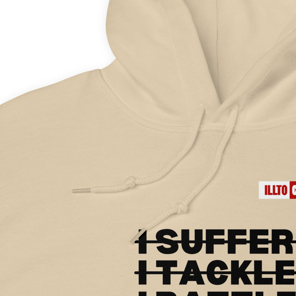 Sand Hoodie Detail 1 - ILLLTOCHILL Postural orthostatic tachycardia syndrome warrior gift, POTS awareness gift Unisex Hoodie