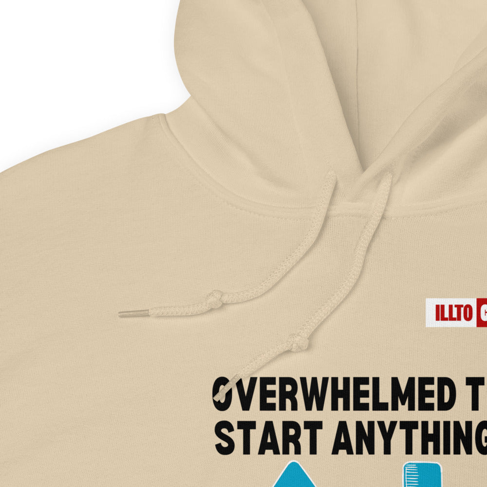 Sand Hoodie Detail 1 - ILLTOCHILL Attention deficit hyperactivity disorder awareness 'ADHD funny loop' gift Unisex Hoodie