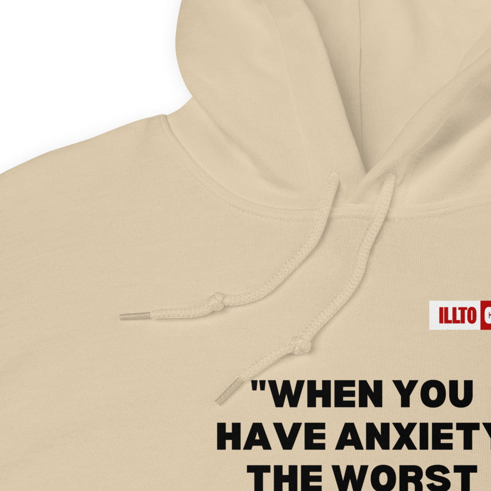 Sand Hoodie Detail 1 - ILLTOCHILL Anxiety awareness and anxiety education gift Unisex Hoodie