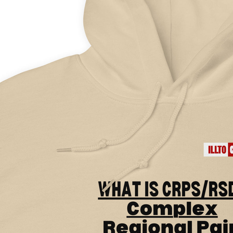 Sand Hoodie Detail 1 - ILLTOCHILL Complex regional pain syndrome awareness 'Nervous system Malfunction' crpsrsd gift Unisex Hoodie.