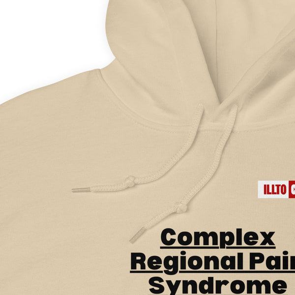 Sand Hoodie Detail 1 - ILLTOCHILL Complex regional pain syndrome Awareness 'Pain Make You Feel Alive' CRPS gift Unisex Hoodie.