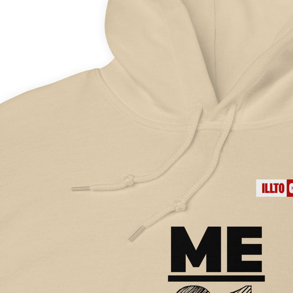 Sand Hoodie Detail 1 - ILLTOCHILL Endometriosis warrior 'Me vs Endo' Endometriosis awareness gift Unisex Hoodie.