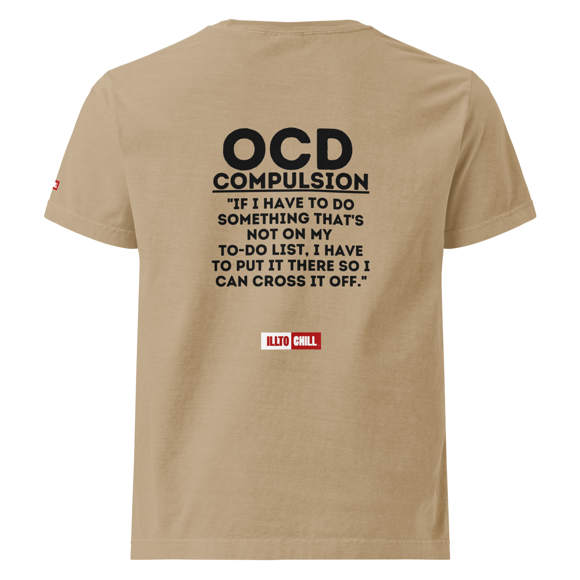 OCD Showing Up Anyway: Unisex Oversized T Shirt for Every Intrusive Thinker | ILLTOCHILL