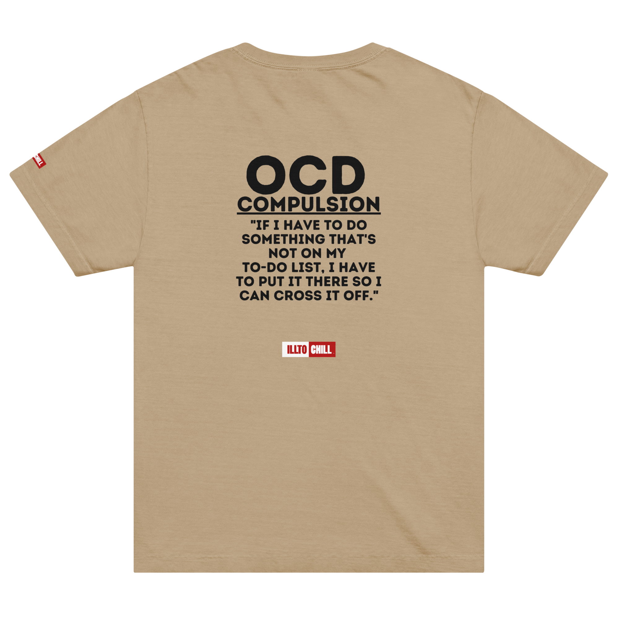 OCD Showing Up Anyway: Unisex Oversized T Shirt for Every Intrusive Thinker | ILLTOCHILL