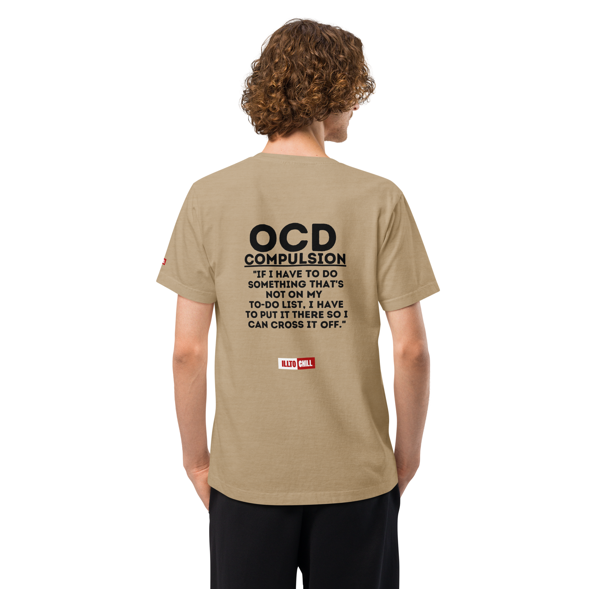 OCD Showing Up Anyway: Unisex Oversized T Shirt for Every Intrusive Thinker | ILLTOCHILL