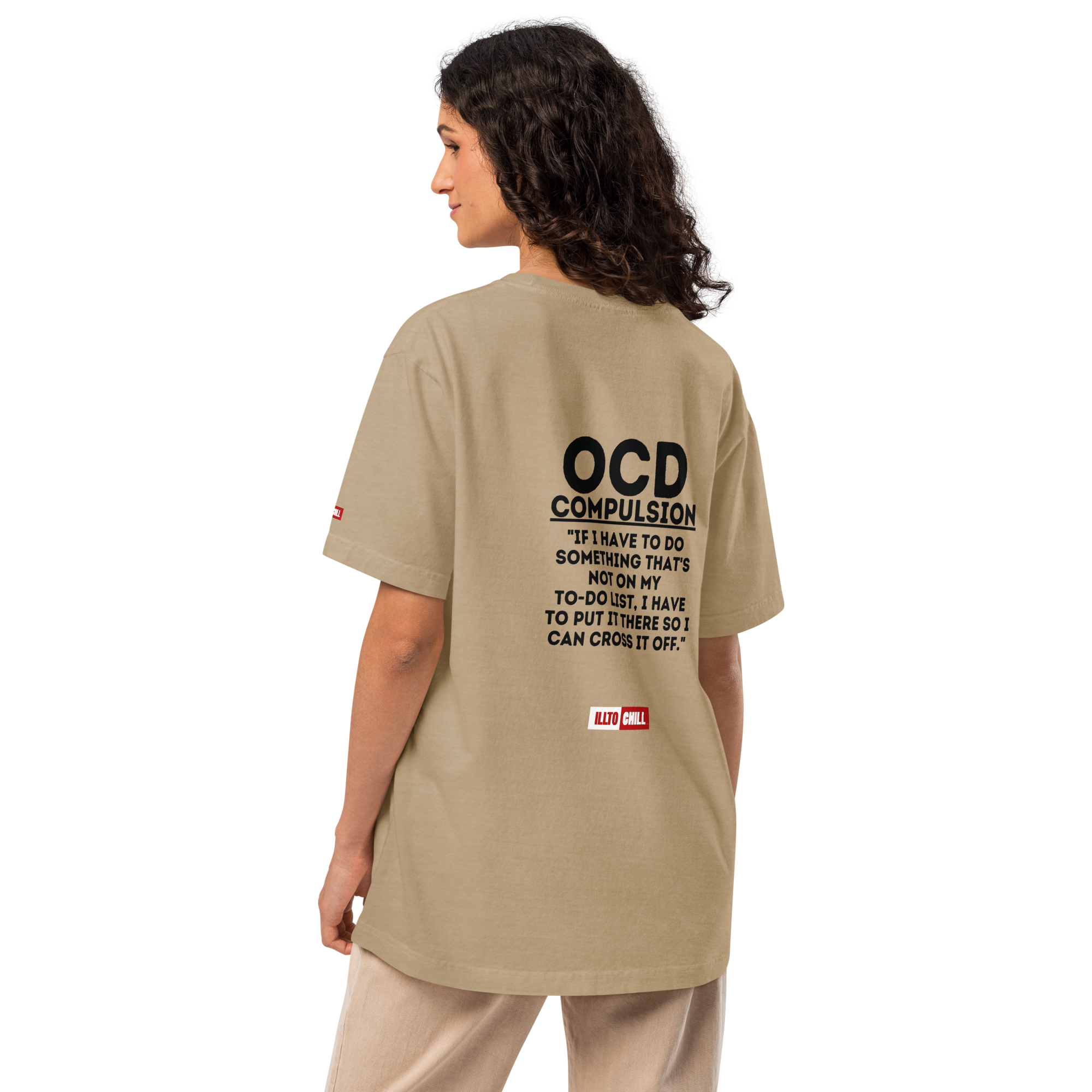 OCD Showing Up Anyway: Unisex Oversized T Shirt for Every Intrusive Thinker | ILLTOCHILL