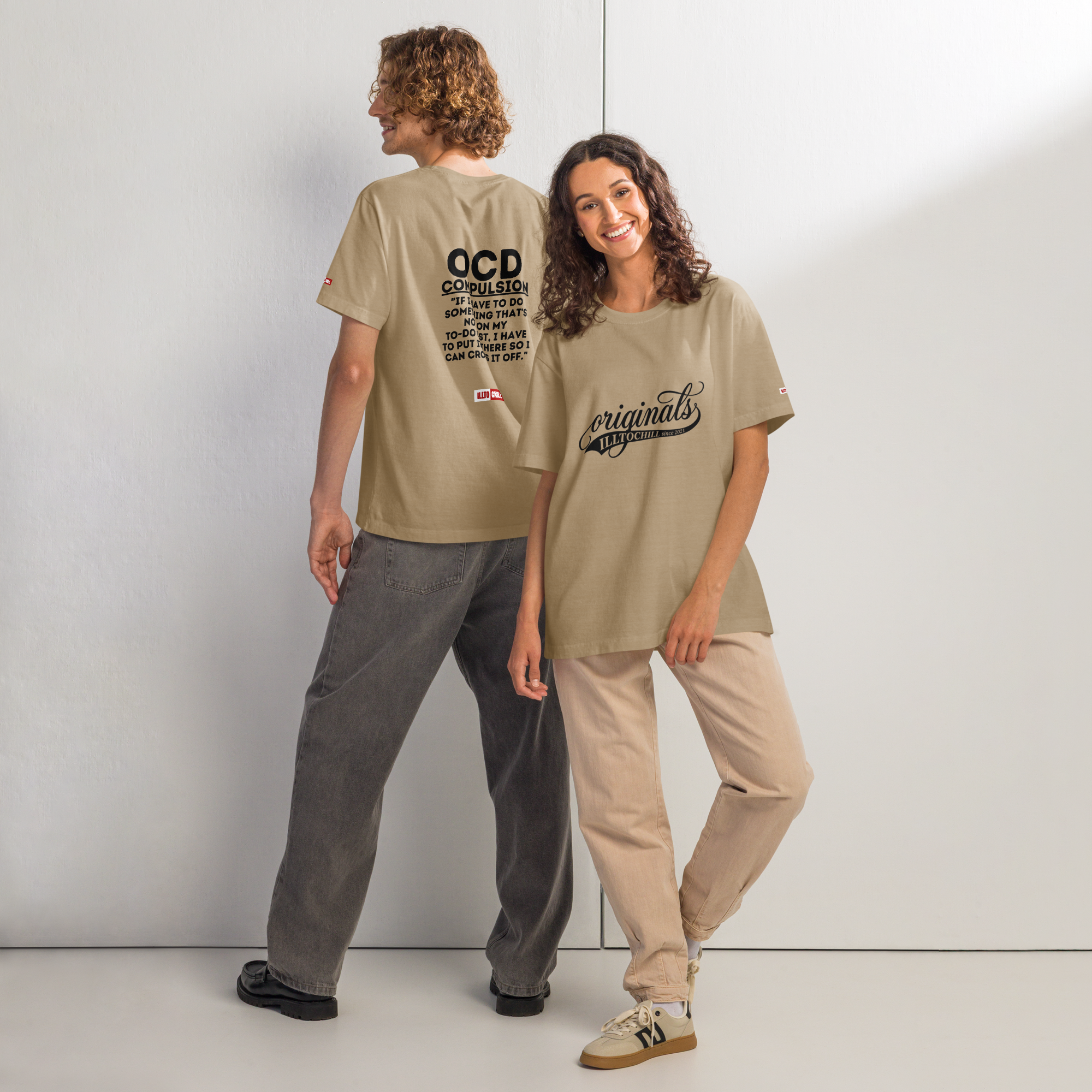 OCD Showing Up Anyway: Unisex Oversized T Shirt for Every Intrusive Thinker | ILLTOCHILL
