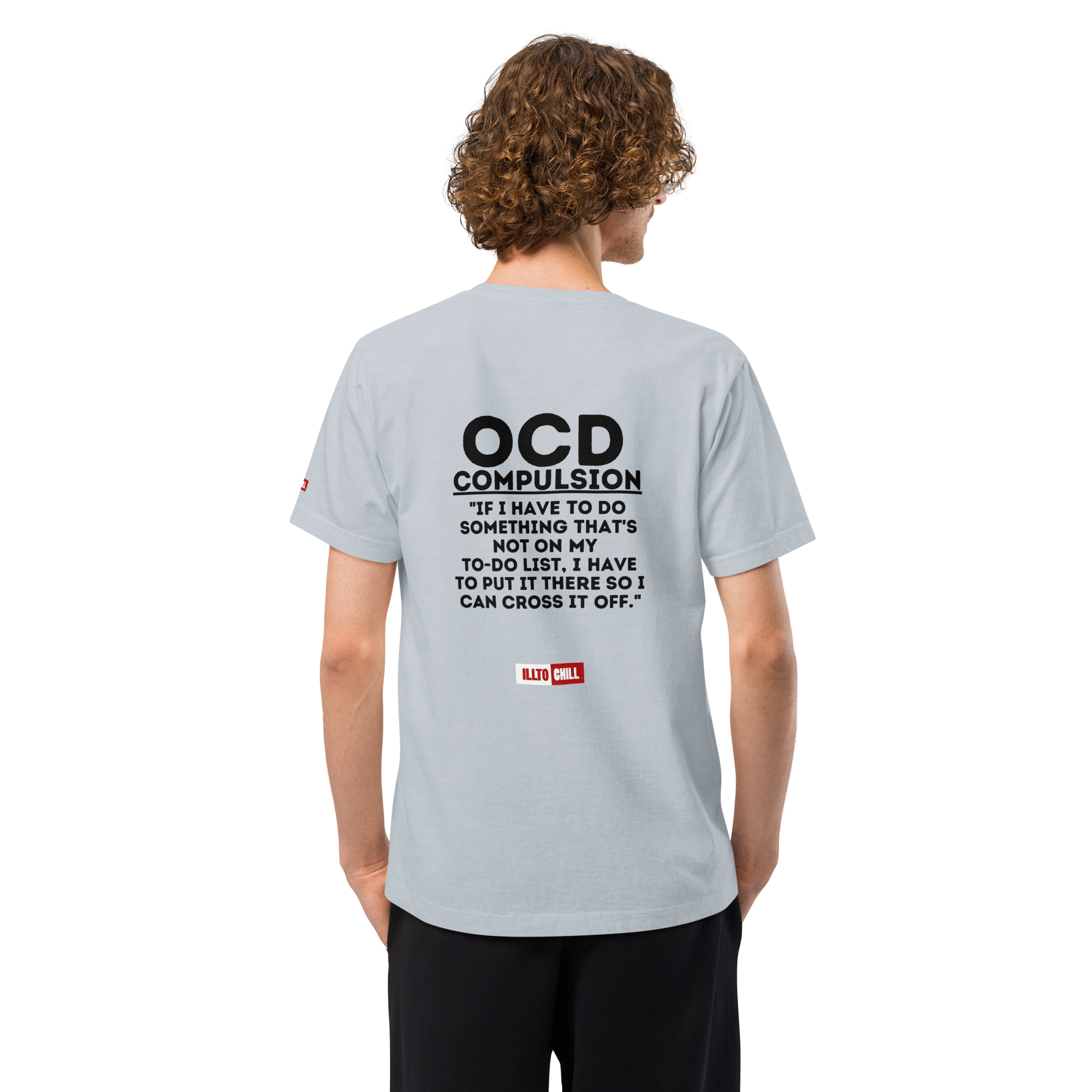 OCD Showing Up Anyway: Unisex Oversized T Shirt for Every Intrusive Thinker | ILLTOCHILL