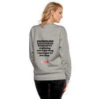 OCD Loud and Showing Up: Unisex Premium Sweatshirt for Every Intrusive Thinker | ILLTOCHILL