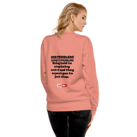 OCD Loud and Showing Up: Unisex Premium Sweatshirt for Every Intrusive Thinker | ILLTOCHILL