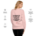 Hard of Hearing Unisex Premium Sweatshirt for HOH Adults and Allies | ILLTOCHILL