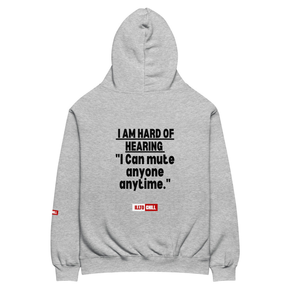 Hard of Hearing Culture Unisex Oversized Hoodie for HOH Adults | ILLTOCHILL