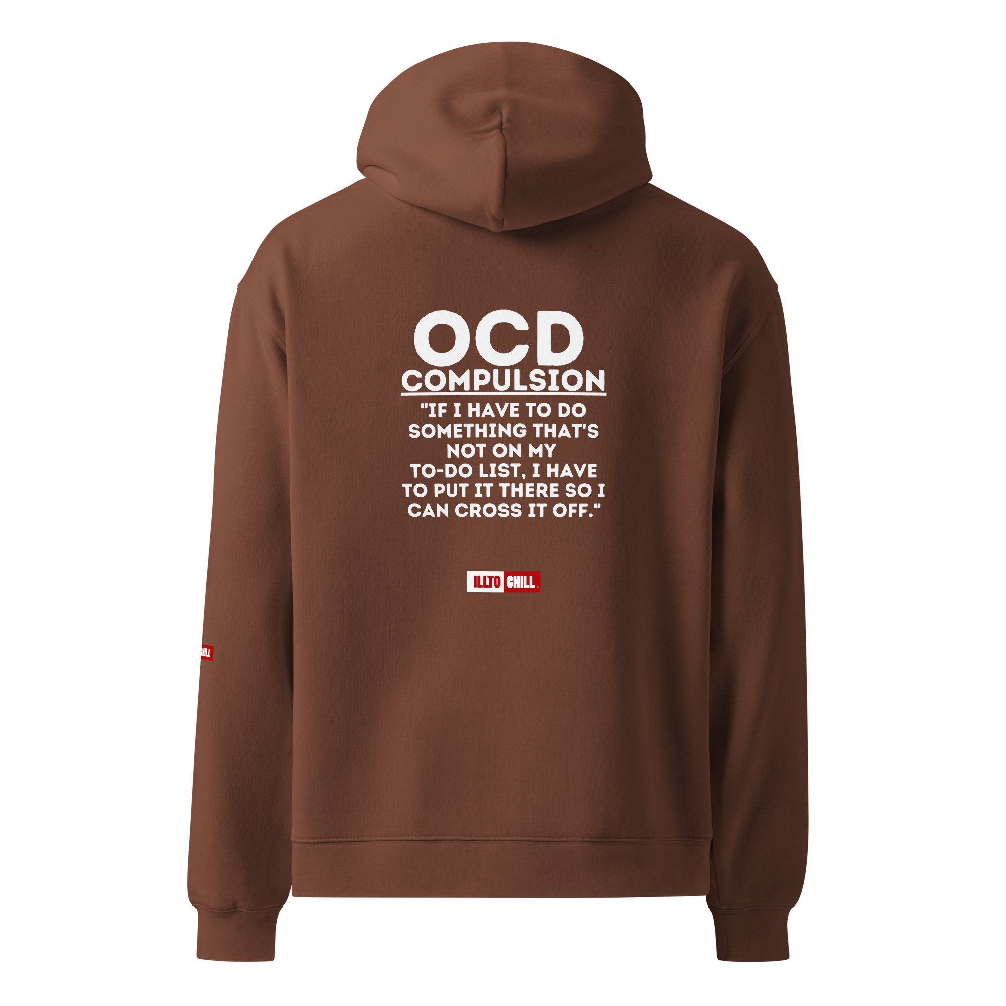 OCD Still Showing Up: Unisex Oversized Hoodie for Every Intrusive Thinker | ILLTOCHILL