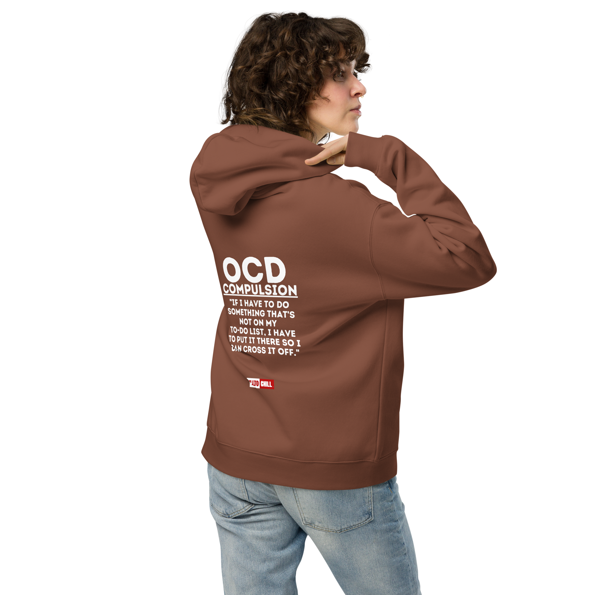 OCD Still Showing Up: Unisex Oversized Hoodie for Every Intrusive Thinker | ILLTOCHILL