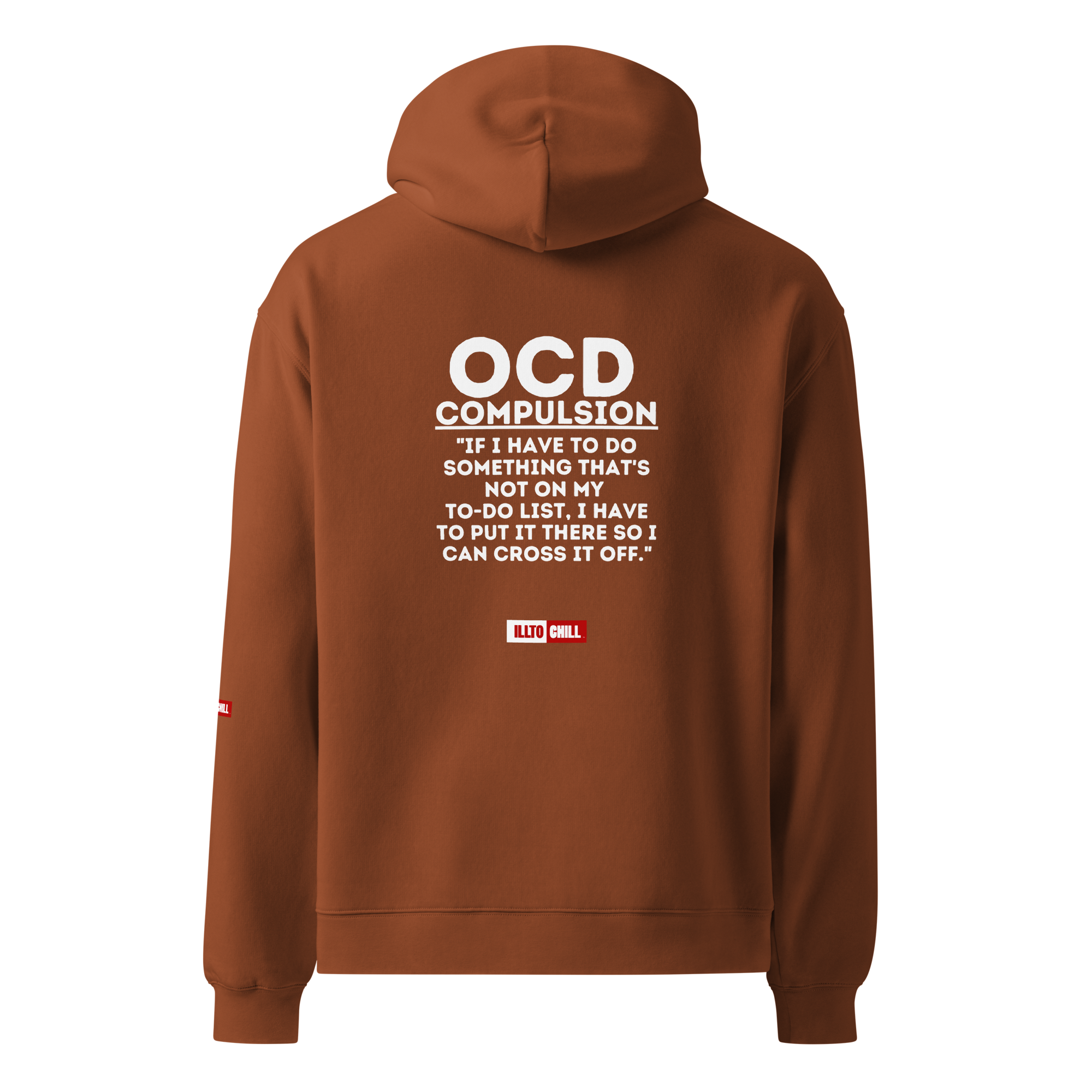 OCD Still Showing Up: Unisex Oversized Hoodie for Every Intrusive Thinker | ILLTOCHILL