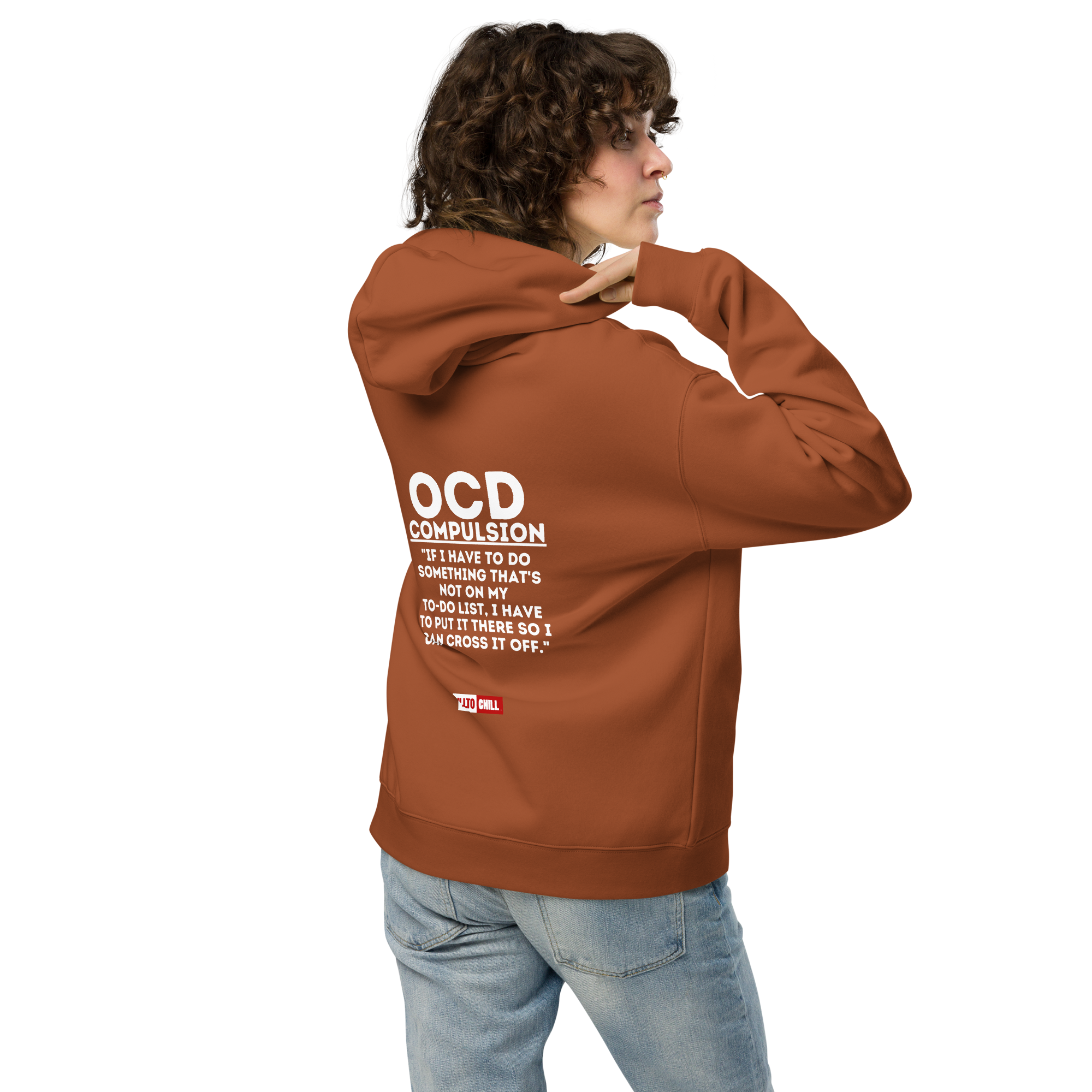 OCD Still Showing Up: Unisex Oversized Hoodie for Every Intrusive Thinker | ILLTOCHILL