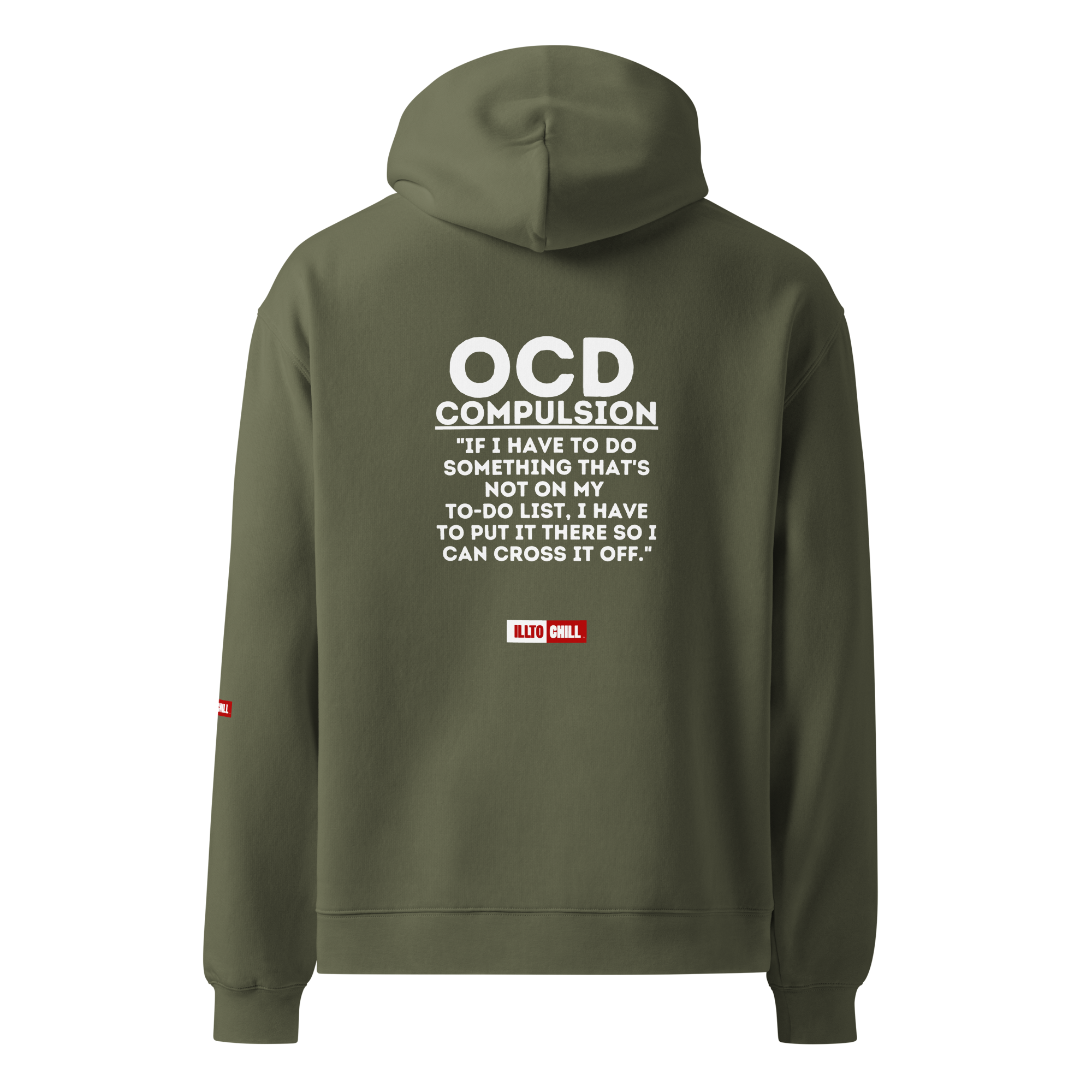 OCD Still Showing Up: Unisex Oversized Hoodie for Every Intrusive Thinker | ILLTOCHILL