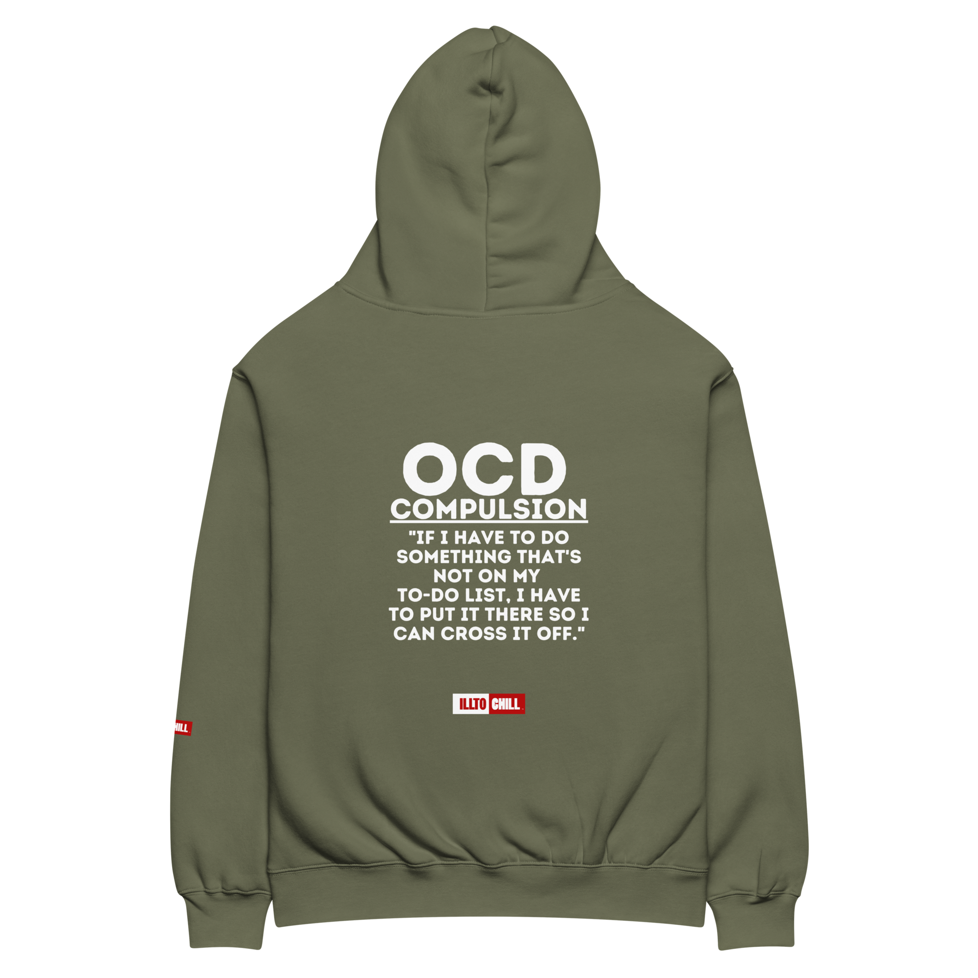 OCD Still Showing Up: Unisex Oversized Hoodie for Every Intrusive Thinker | ILLTOCHILL