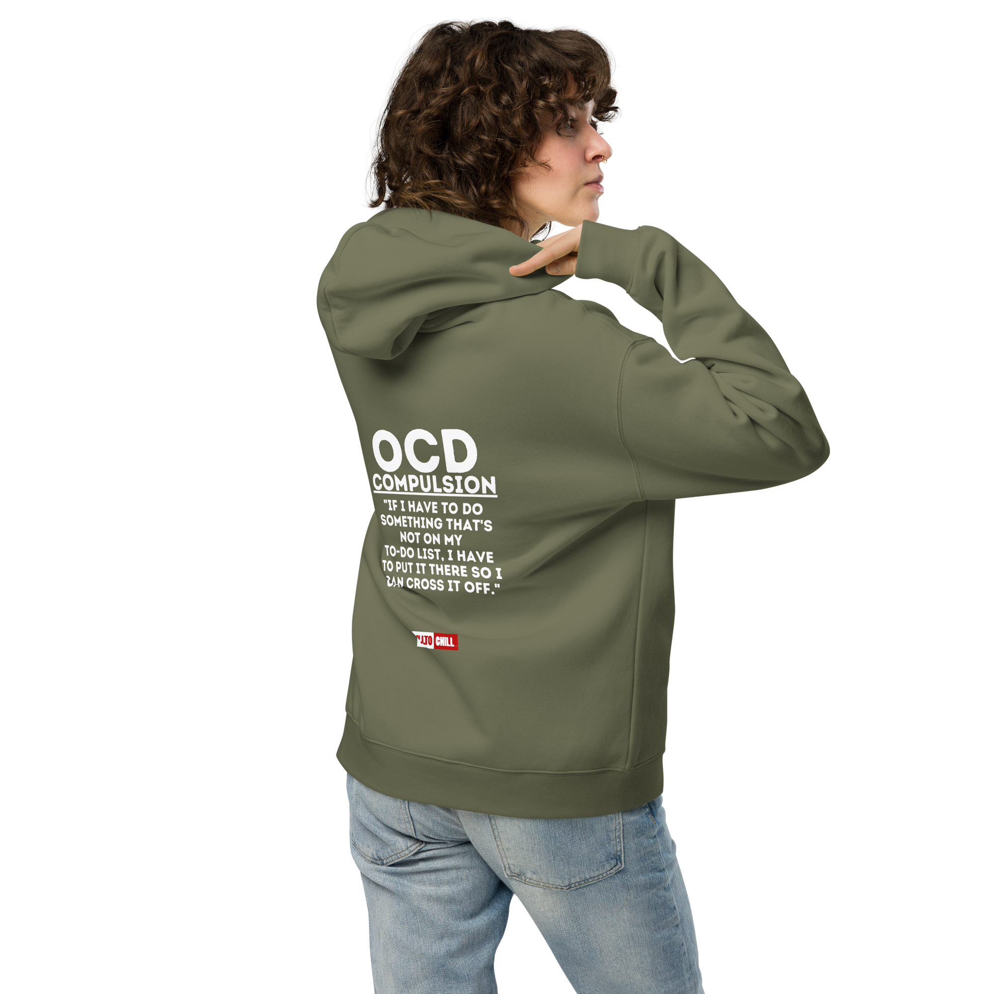 OCD Still Showing Up: Unisex Oversized Hoodie for Every Intrusive Thinker | ILLTOCHILL