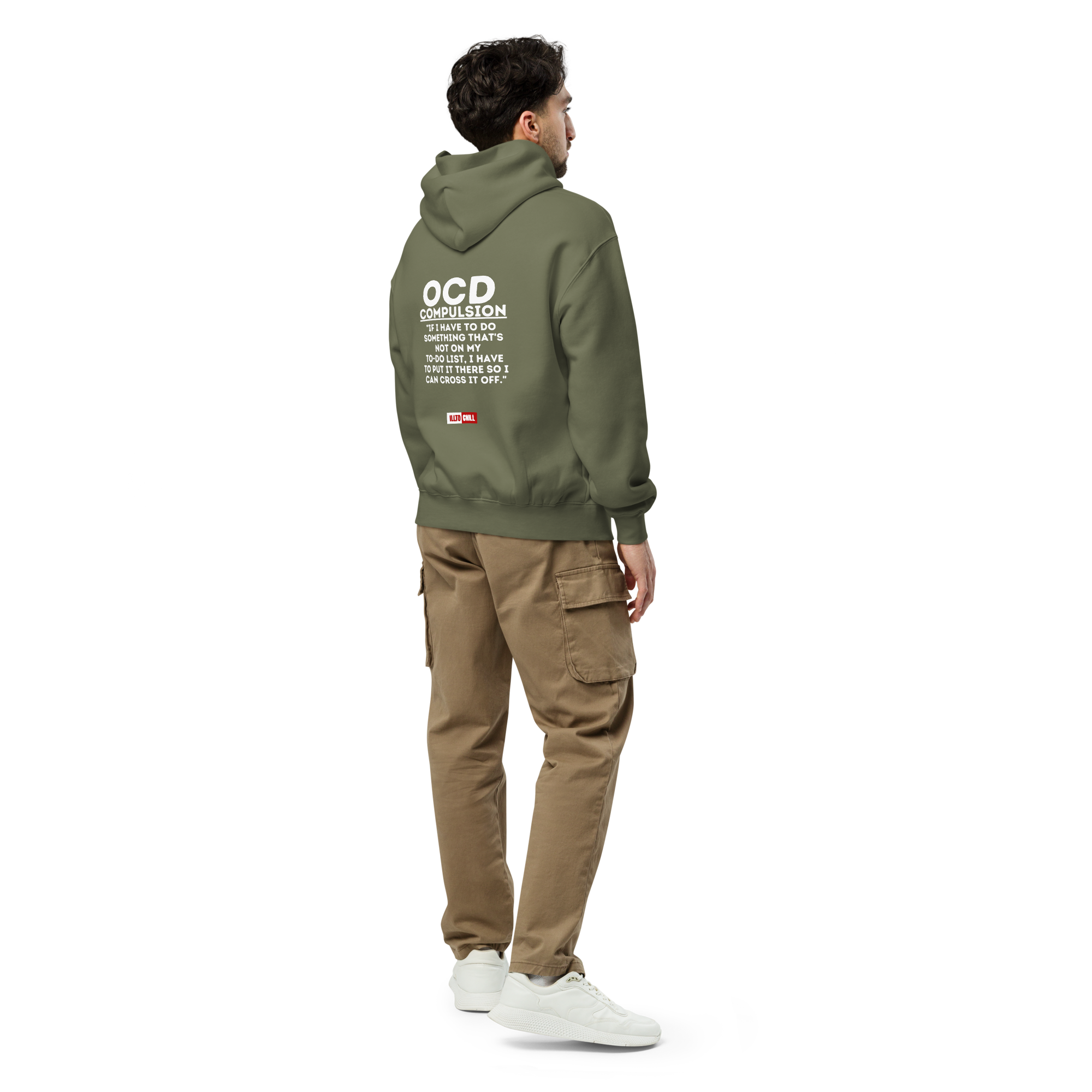 OCD Still Showing Up: Unisex Oversized Hoodie for Every Intrusive Thinker | ILLTOCHILL