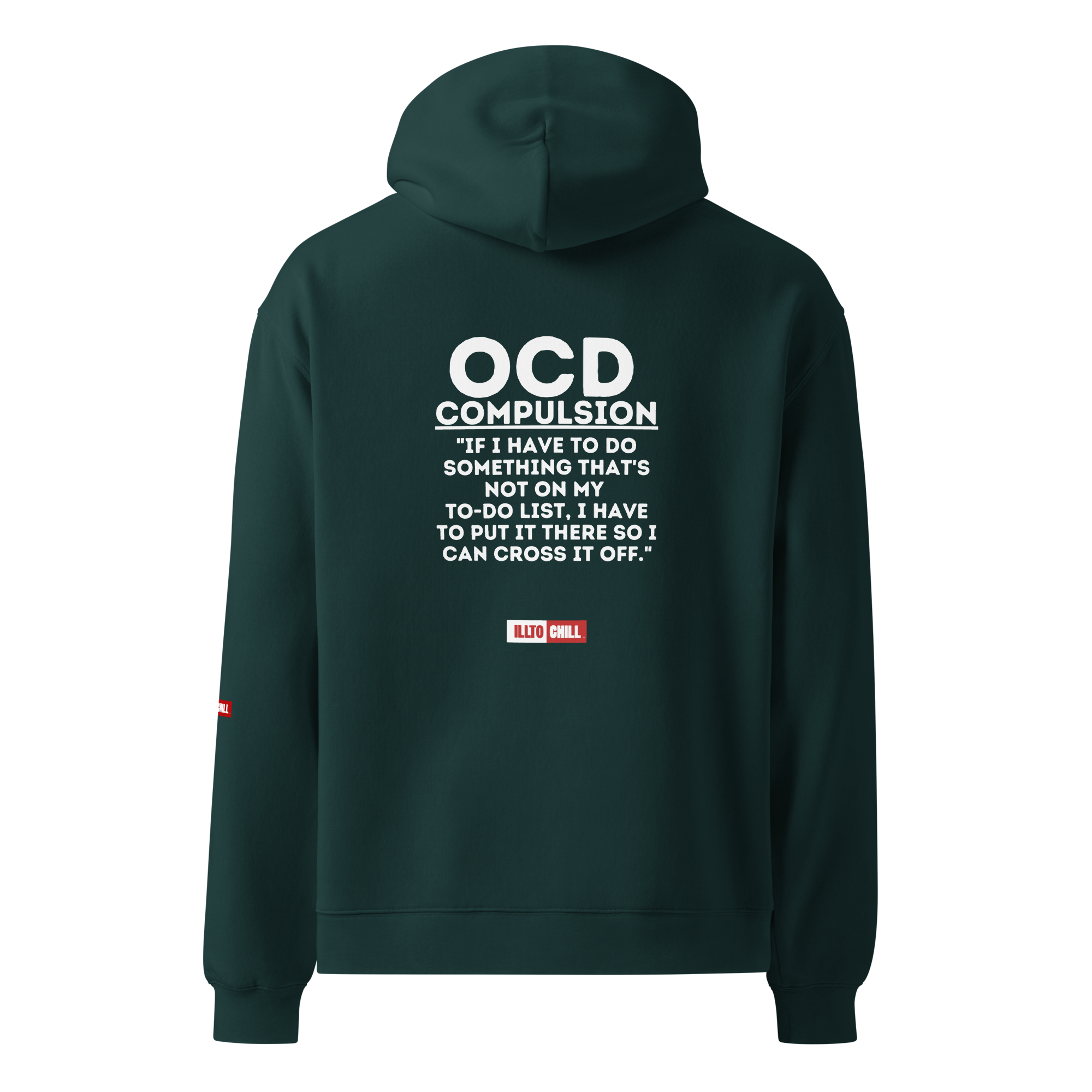 OCD Still Showing Up: Unisex Oversized Hoodie for Every Intrusive Thinker | ILLTOCHILL