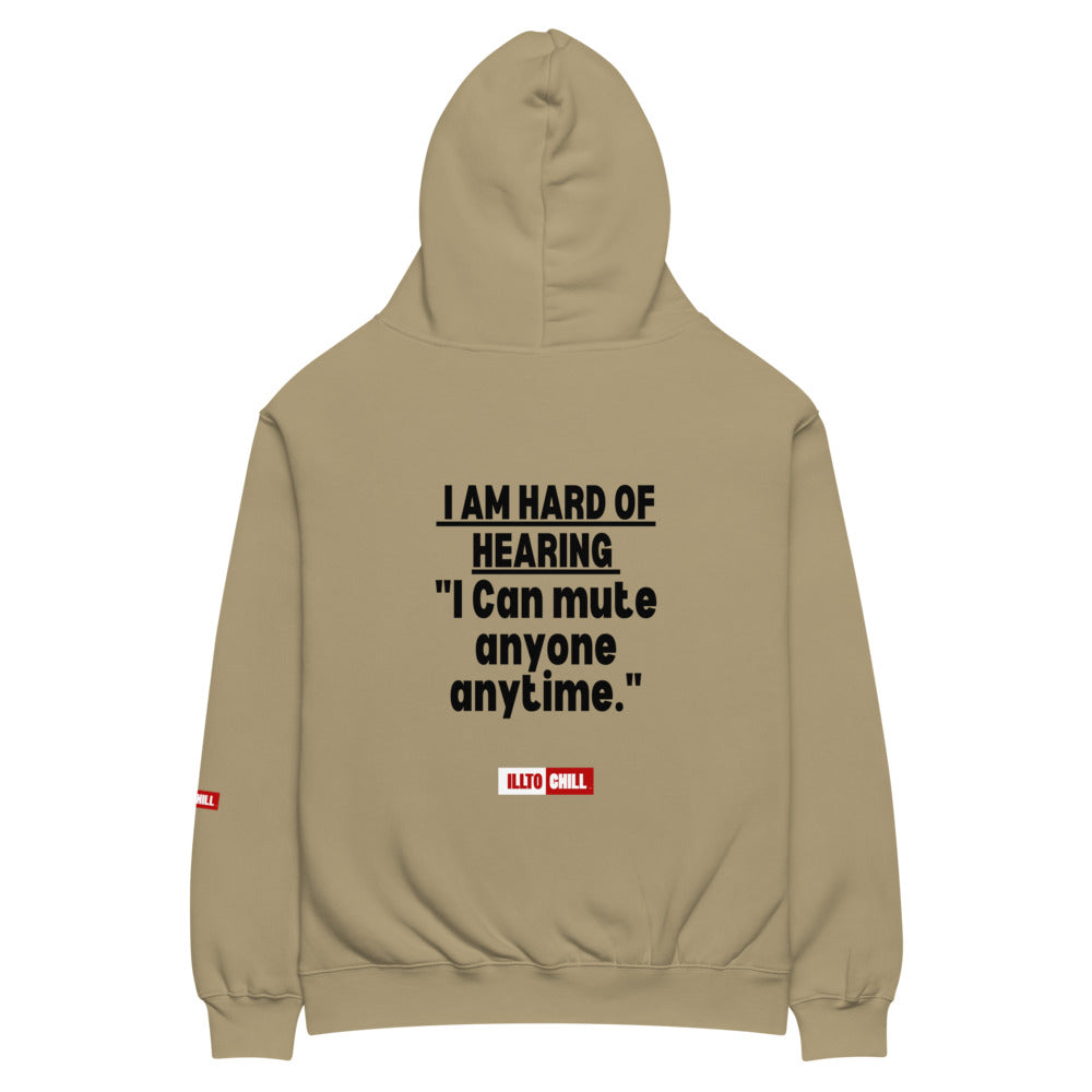 Hard of Hearing Culture Unisex Oversized Hoodie for HOH Adults | ILLTOCHILL