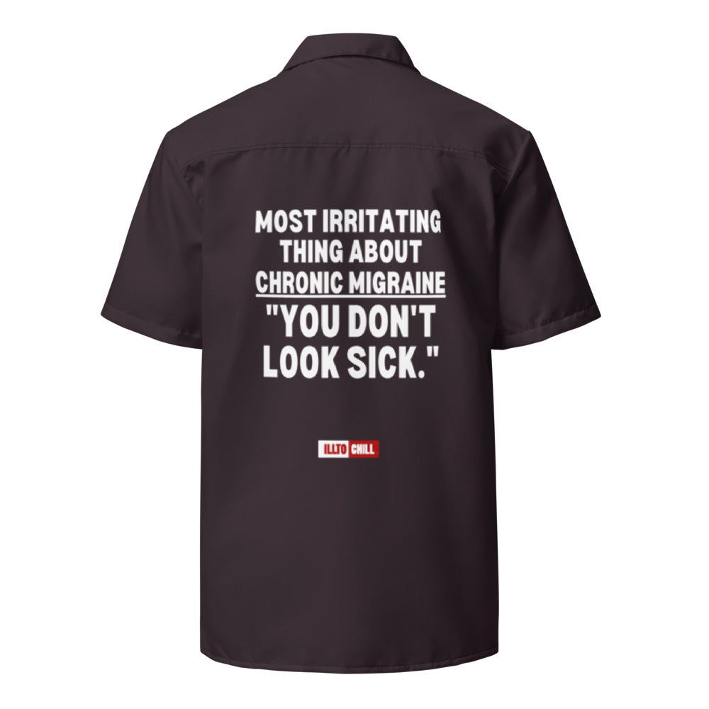 ILLTOCHILL Migraine Button_Shirt