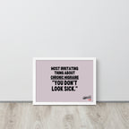 ILLTOCHILL Migraine Poster