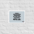 ILLTOCHILL POTS Poster