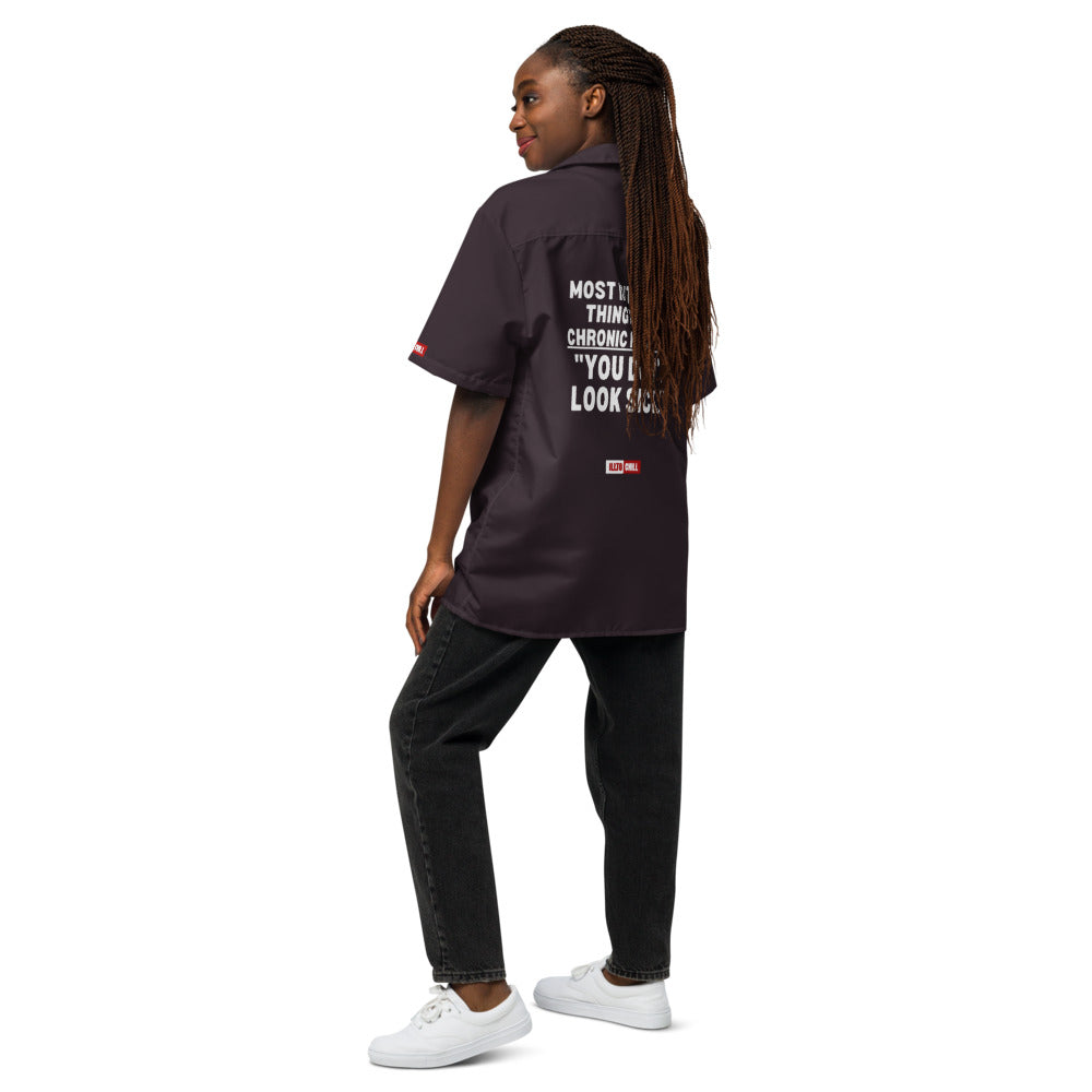 ILLTOCHILL Migraine Button_Shirt