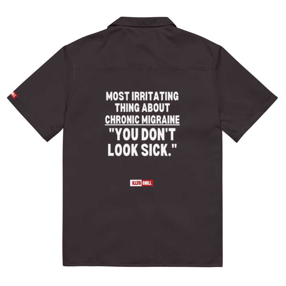 ILLTOCHILL Migraine Button_Shirt