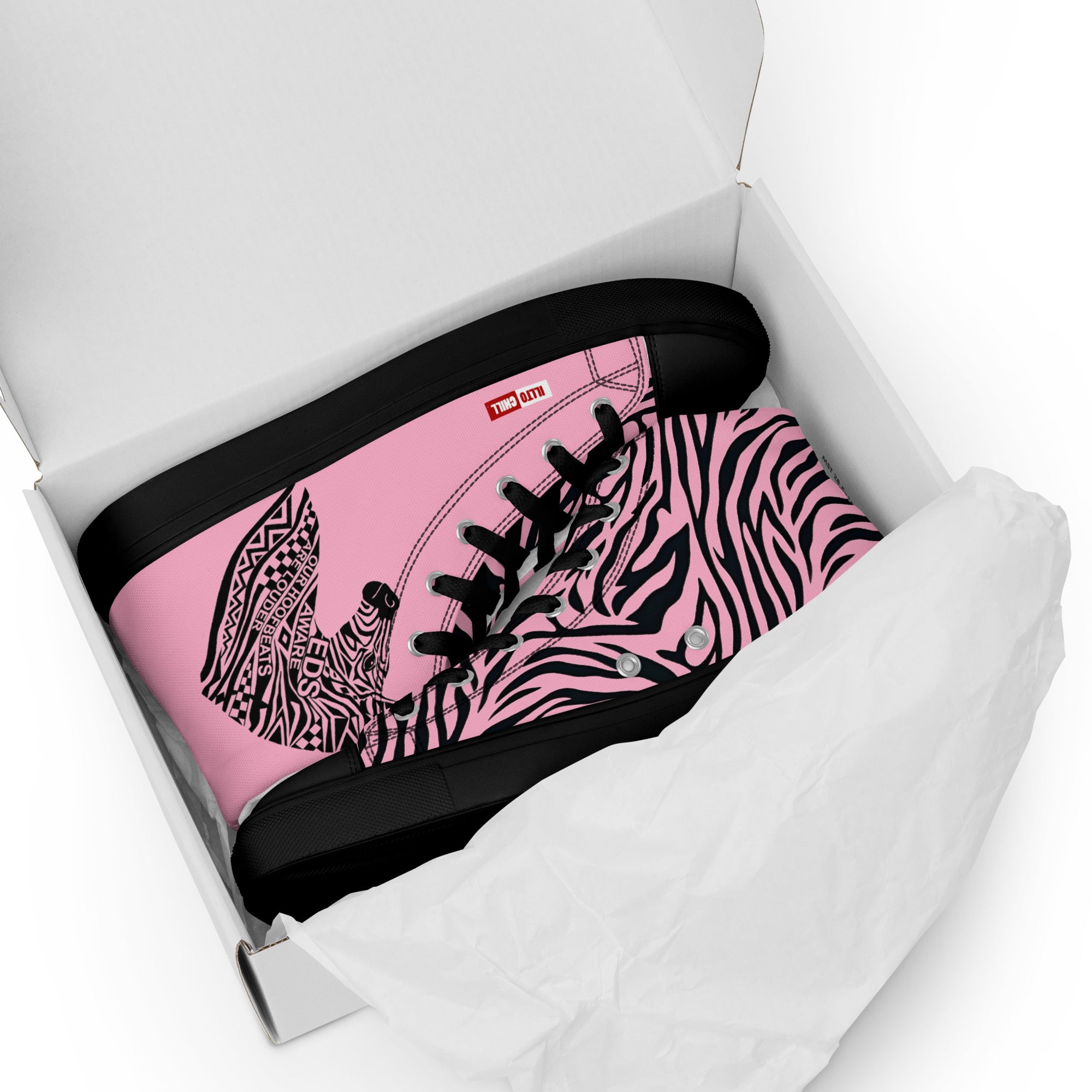 Too Flexible EDS Women's High Top Canvas Shoes – ILLTOCHILL Bold Steps