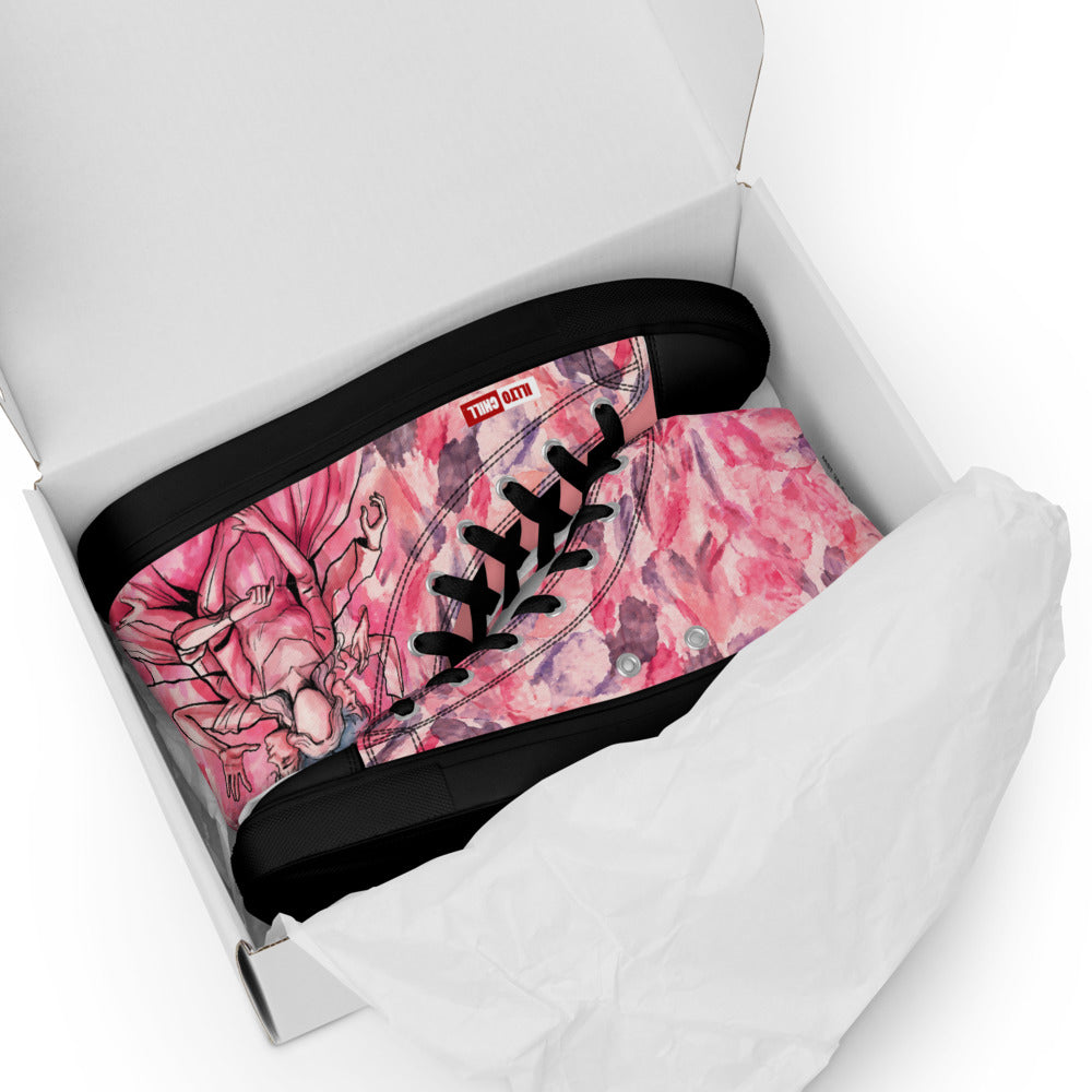 illtochill-tourette-syndrome-awareness-ts-gift-women-s-high-top-canvas-shoes