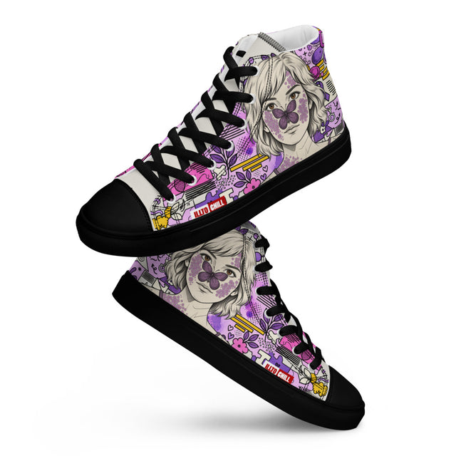 Step Into Strength Lupus Women's High Top Canvas Shoes – ILLTOCHILL Edge