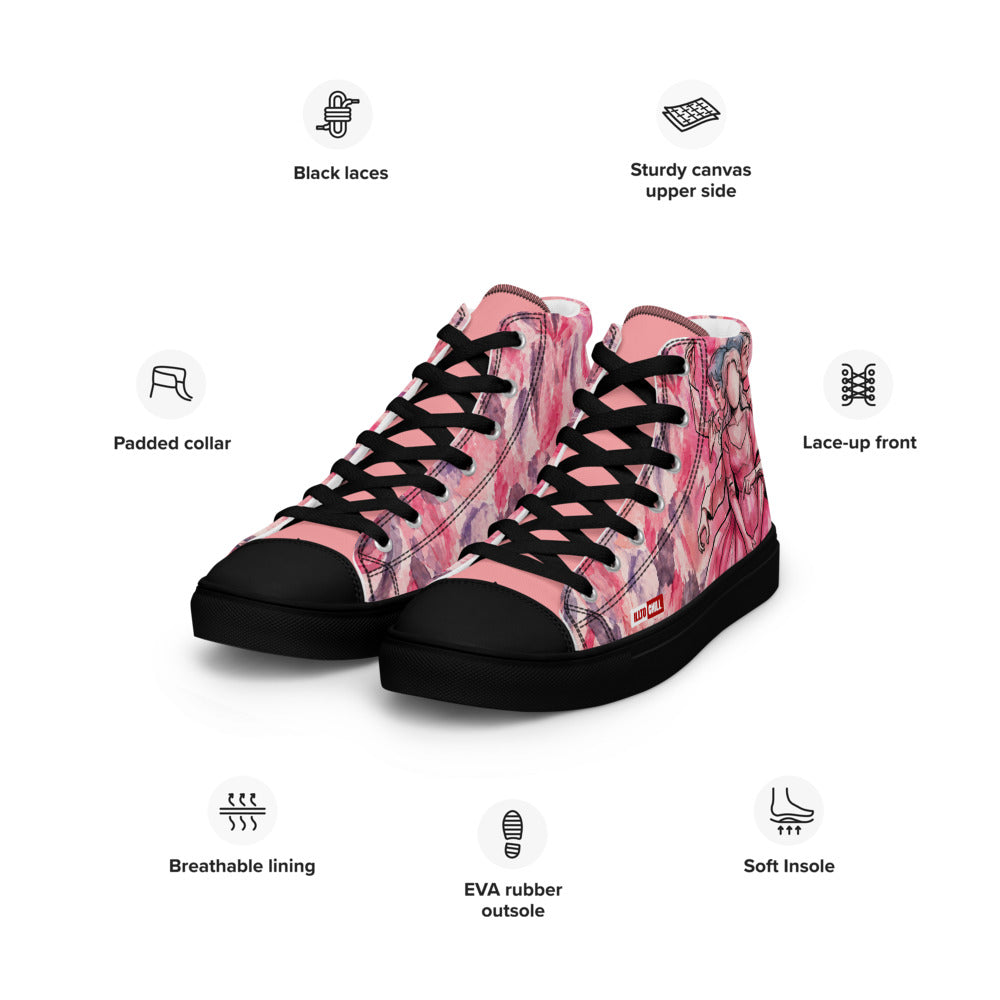 illtochill-tourette-syndrome-awareness-ts-gift-women-s-high-top-canvas-shoes