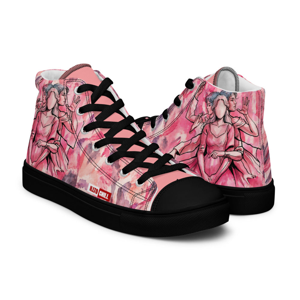 illtochill-tourette-syndrome-awareness-ts-gift-women-s-high-top-canvas-shoes