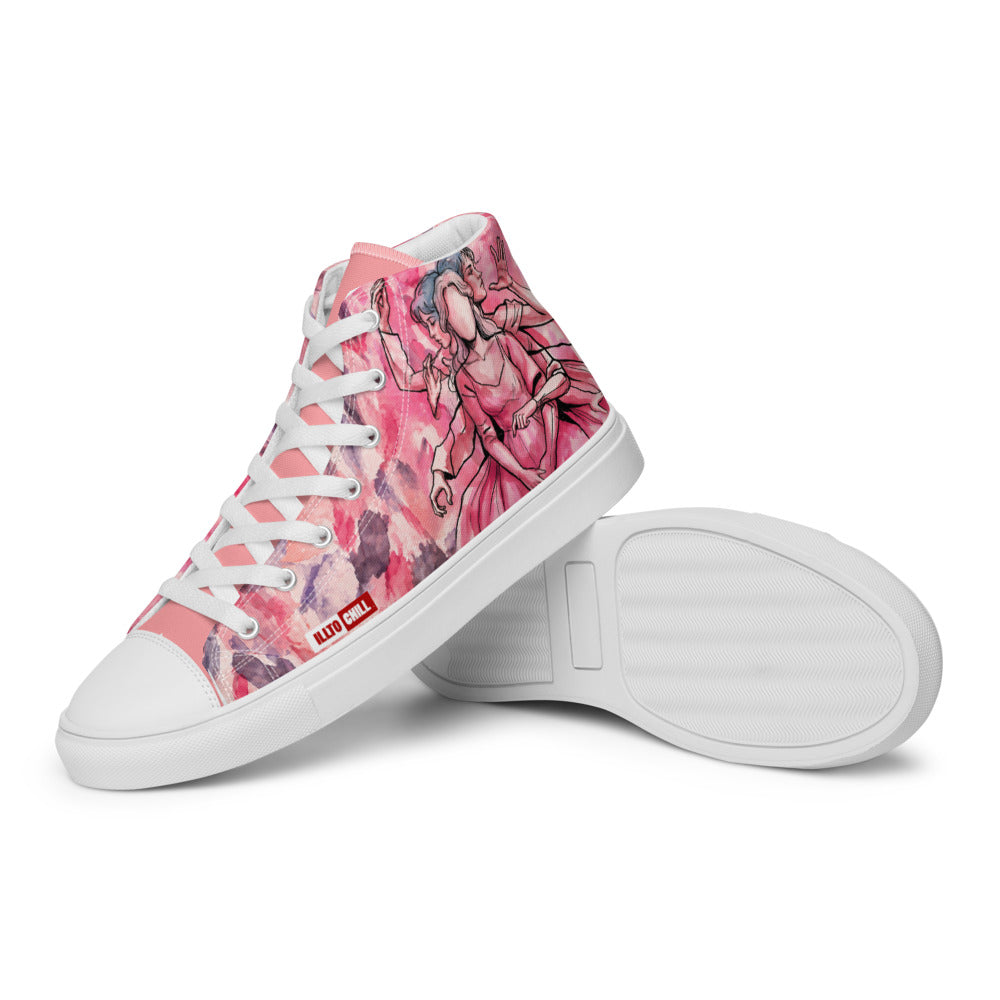 illtochill-tourette-syndrome-awareness-ts-gift-women-s-high-top-canvas-shoes