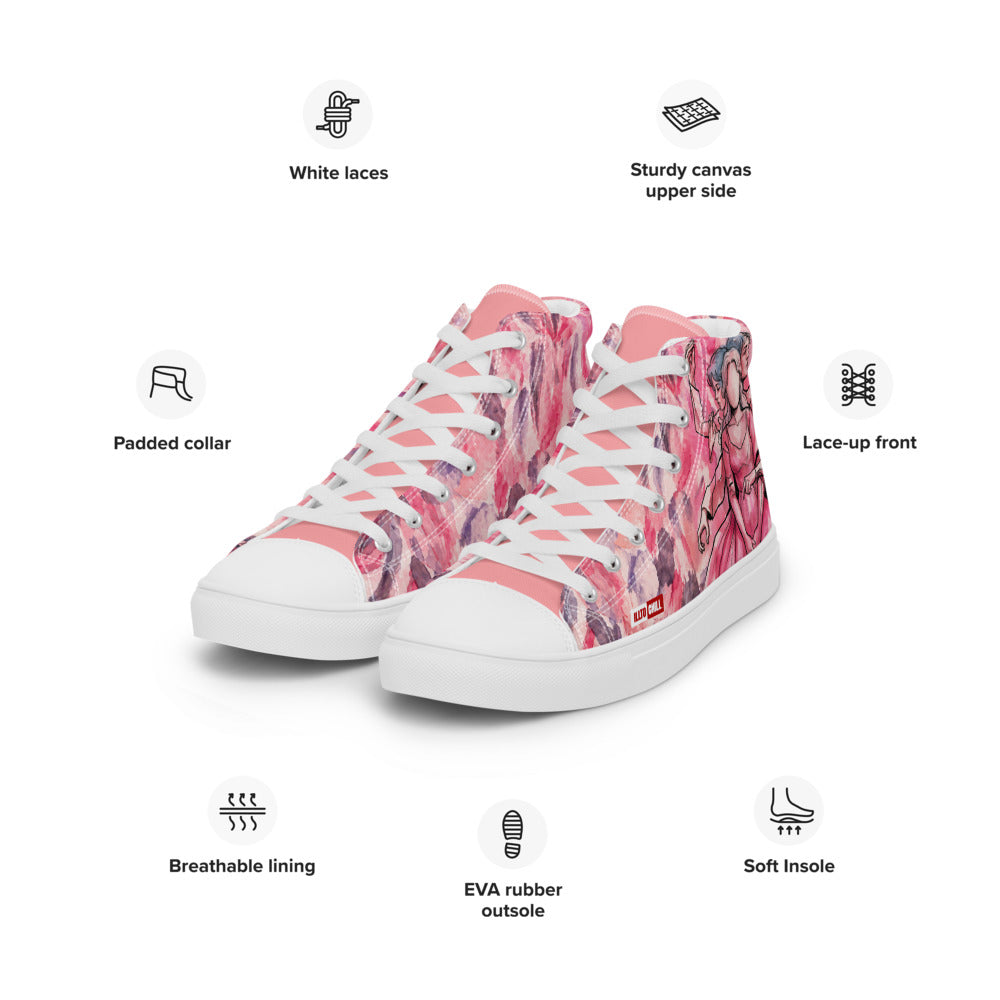 illtochill-tourette-syndrome-awareness-ts-gift-women-s-high-top-canvas-shoes